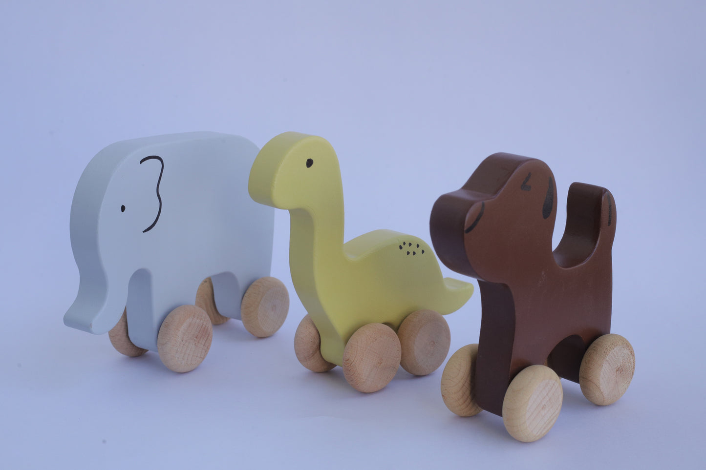 100% Non Toxic Wooden Animal Kingdom set of 3Pc