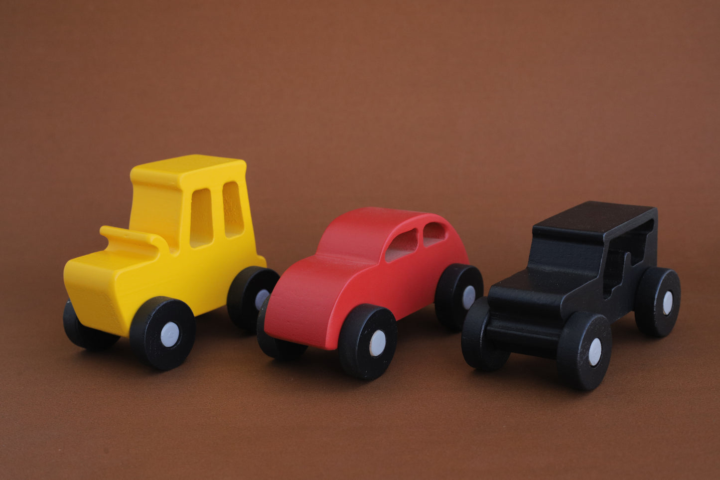 100% Non Toxic Wooden Classic Cars set of 3