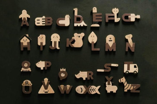 100% Non Toxic Wooden Alphabets Puzzle